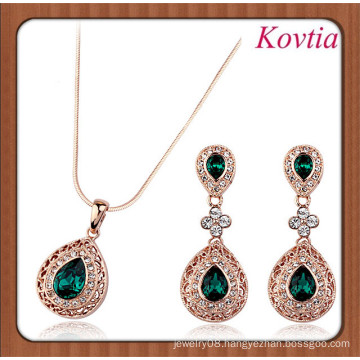 2014 Top Sale Beautiful Design 18k gold plated Jewelry Sets Thai Gold Indian Jewelry Set